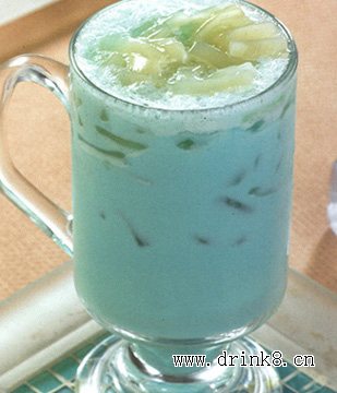 ݮҬ̲ Blueberry Coconut Iced Milk Tea