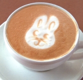 小白兔拿铁拉花咖啡 Rabbit Latte Art