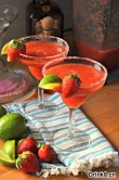 冰冻草莓玛格丽特 Frozen Strawberry Margaritas